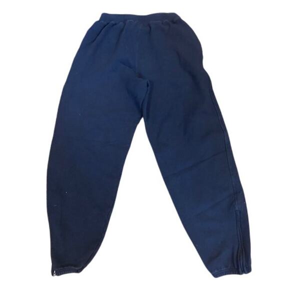 Champion Navy Sweatpants w/ Ankle Zips Men's Size Large - Picture 3 of 7